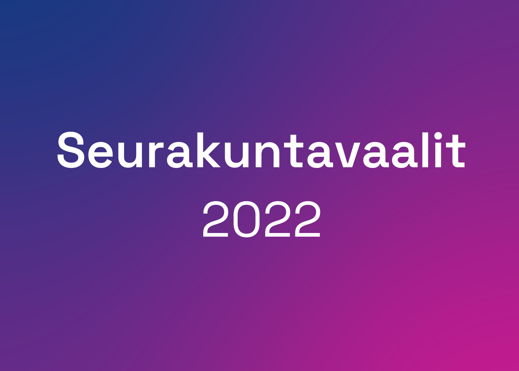 Seurakuntavaalit 2022