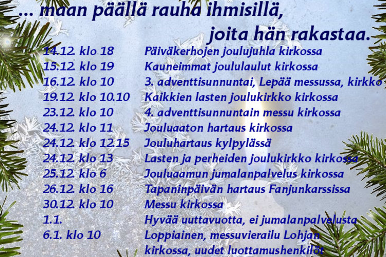 Jouluaamun jumalanpalvelus Jouluaamun jumalanpalvelus