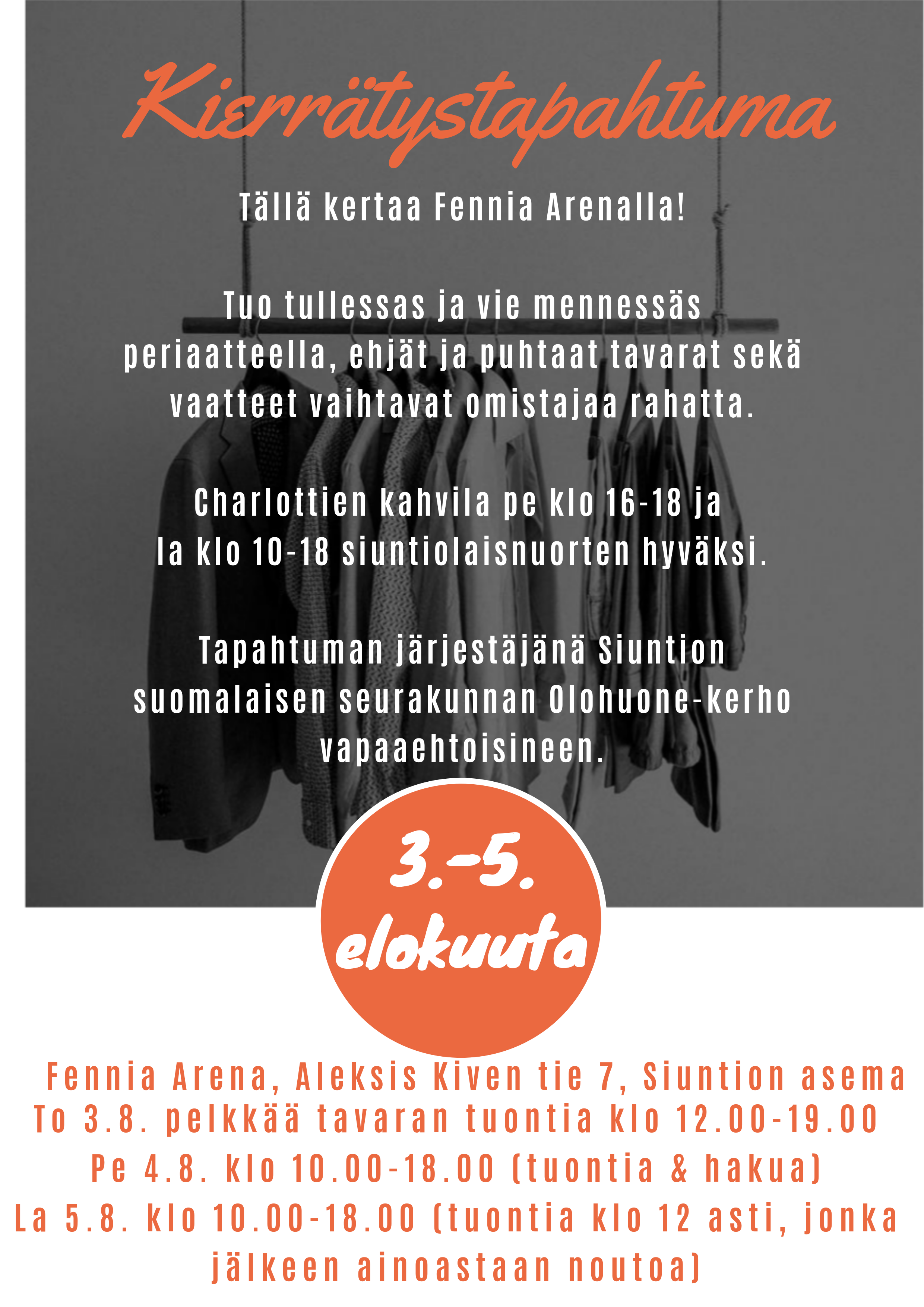 kierrätystapahtuman mainos